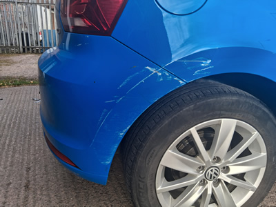 vw polo bumper before